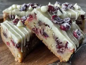 cranberry bliss bars - featured image