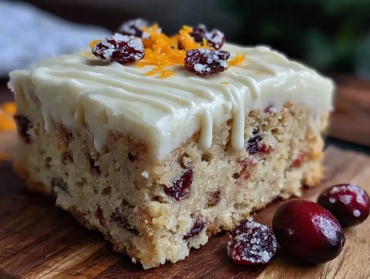 Cranberry Bliss Bars preparation steps