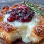 cranberry brie bites - featured image
