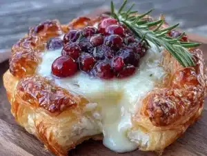cranberry brie bites - featured image
