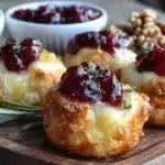 cranberry brie bites - featured image