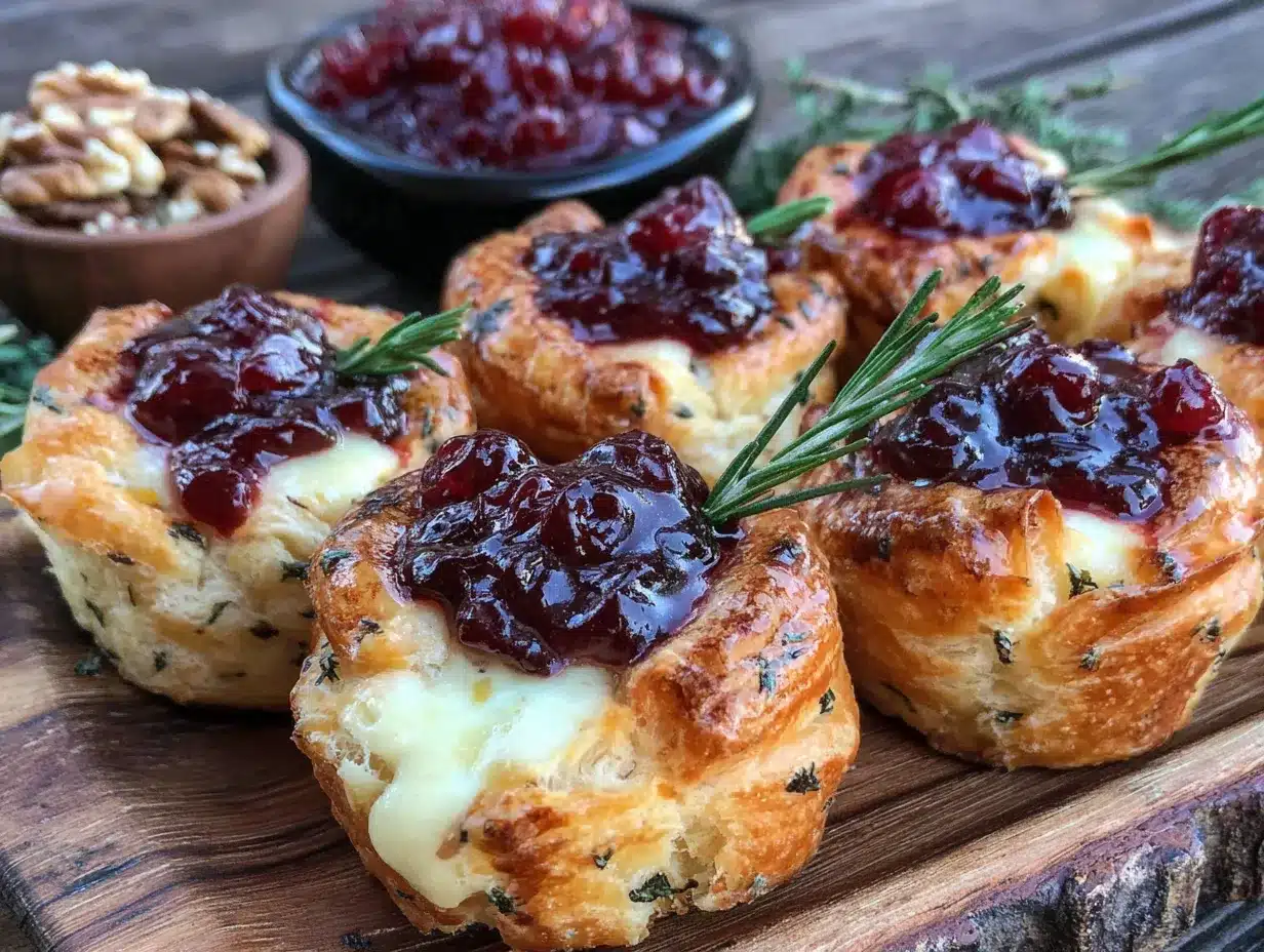 cranberry brie bites preparation steps