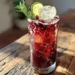 cranberry mule mocktail - featured image