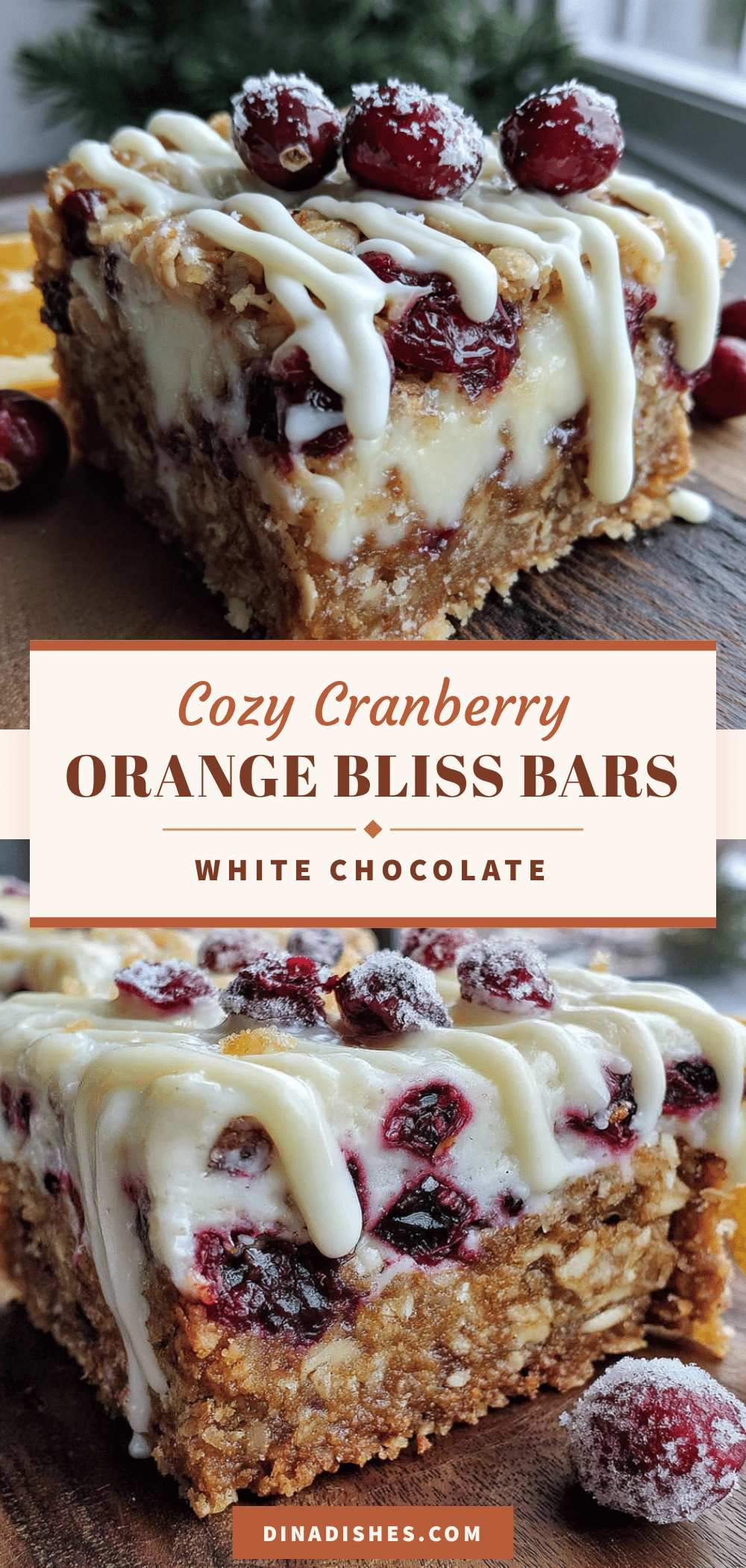 cranberry orange bliss bars recipe