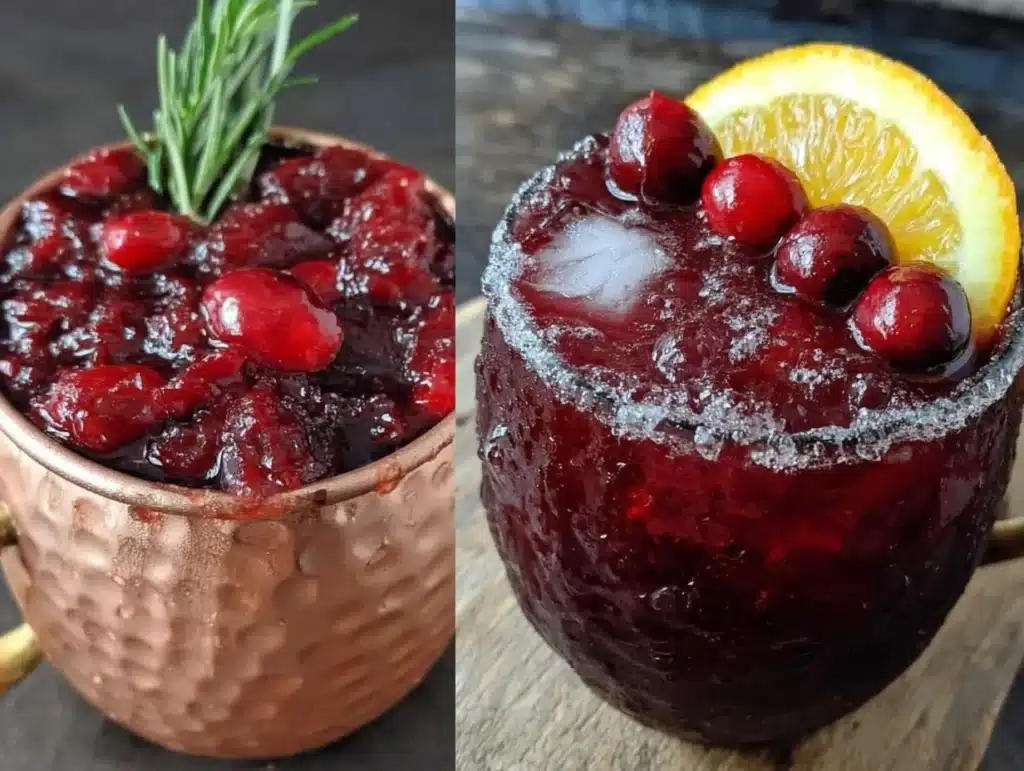 cranberry orange moscow mule mocktail - featured image