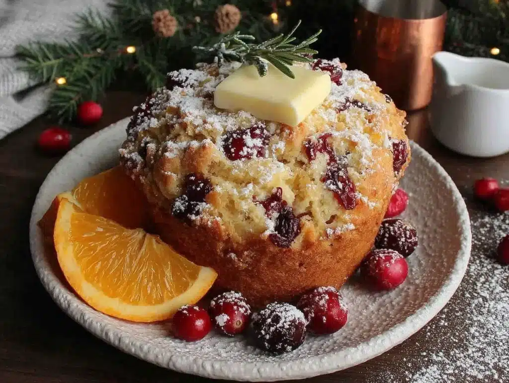 cranberry orange muffins - featured image