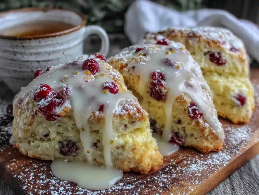 cranberry orange scones - featured image
