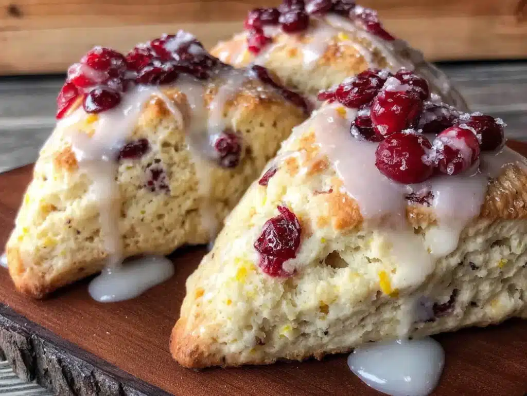 cranberry orange scones - featured image