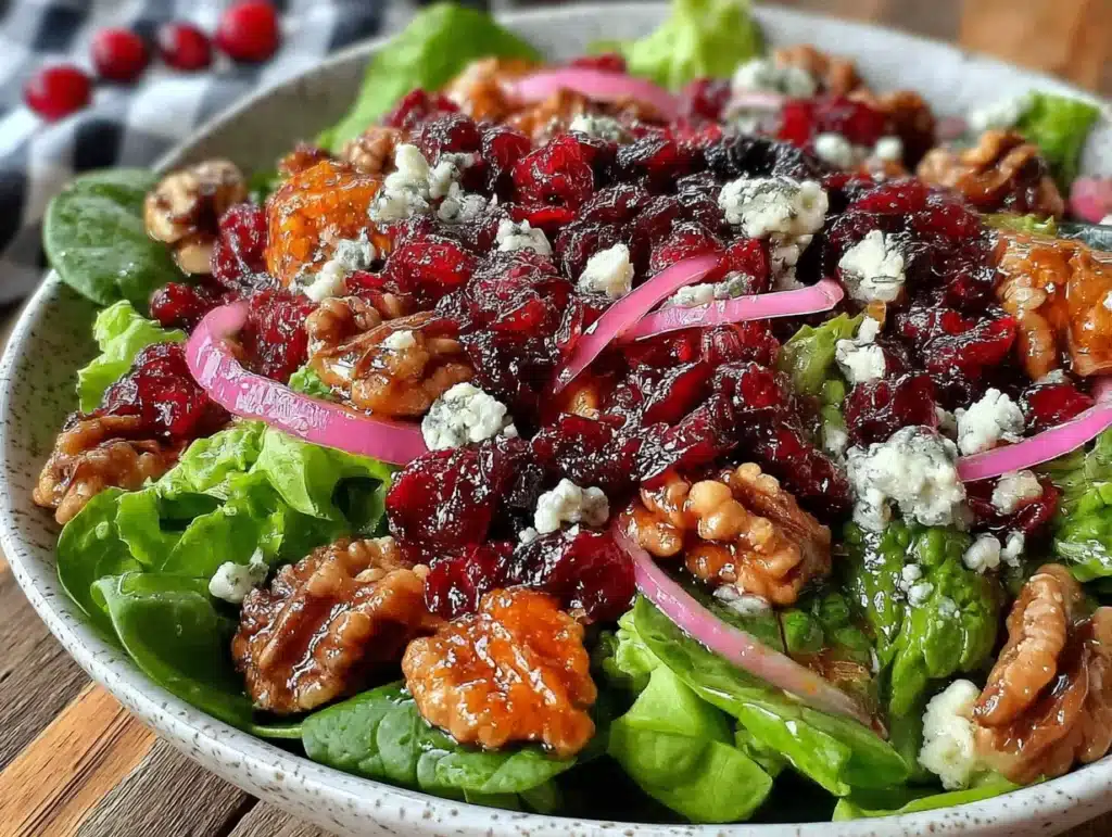 cranberry walnut salad - featured image