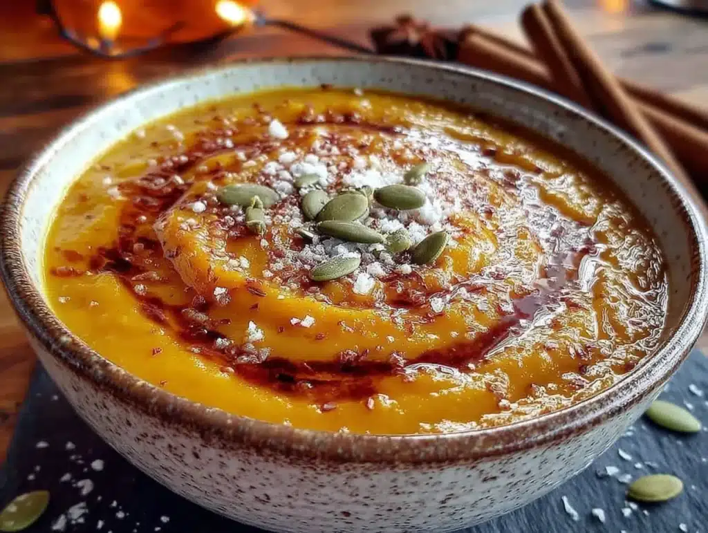 creamy brown butter sage squash soup - featured image