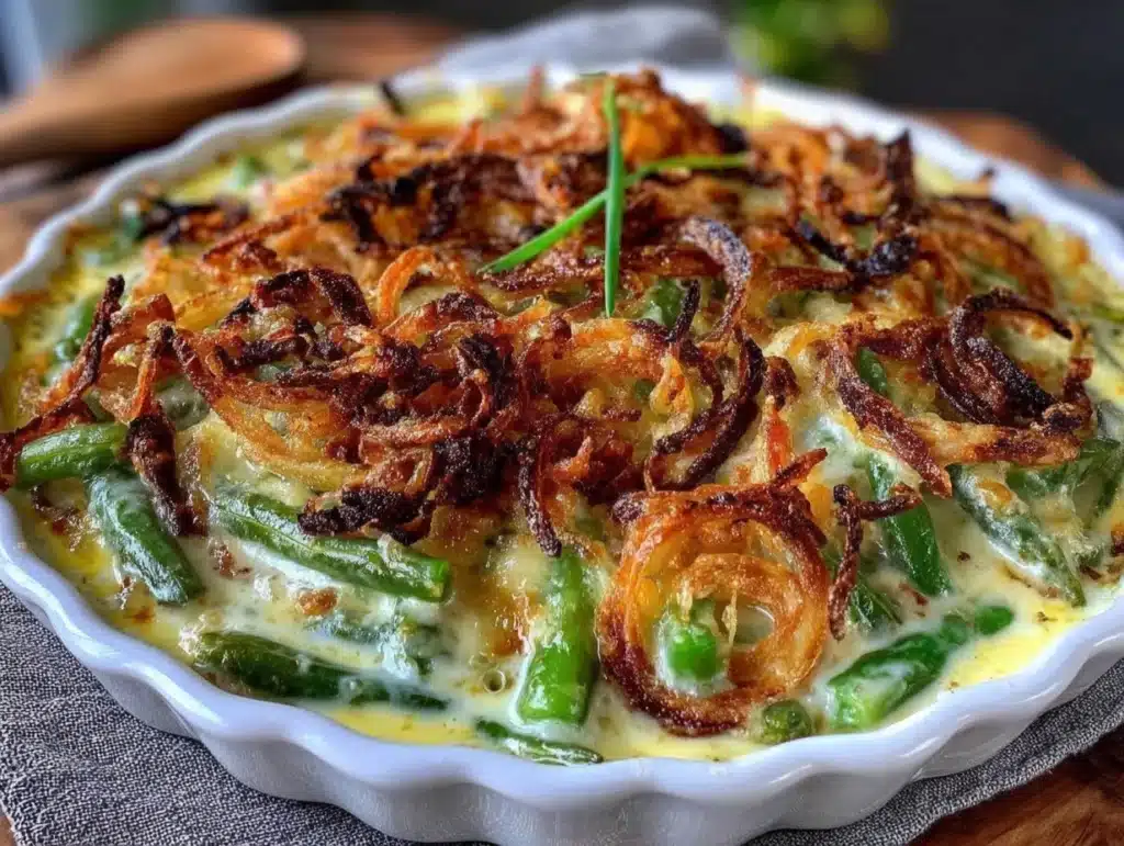 creamy make-ahead green bean casserole - featured image