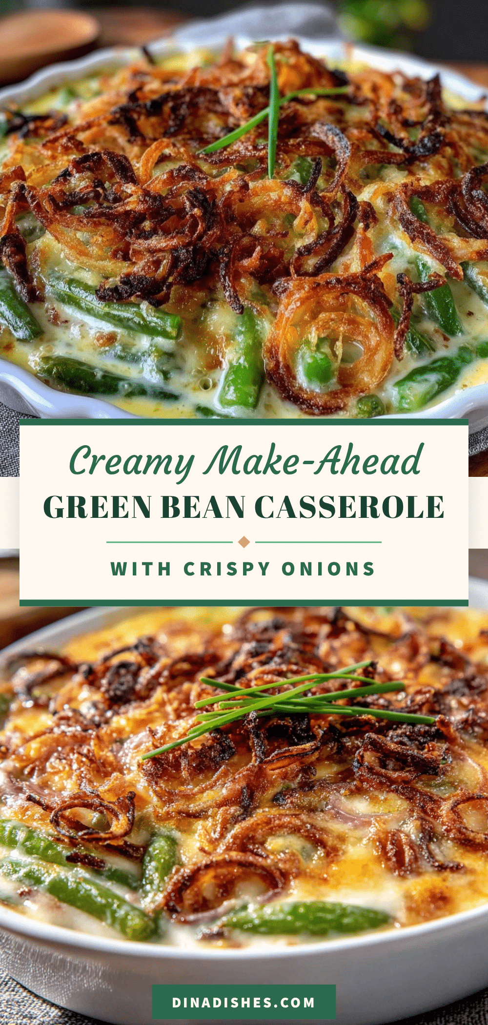 creamy make-ahead green bean casserole recipe