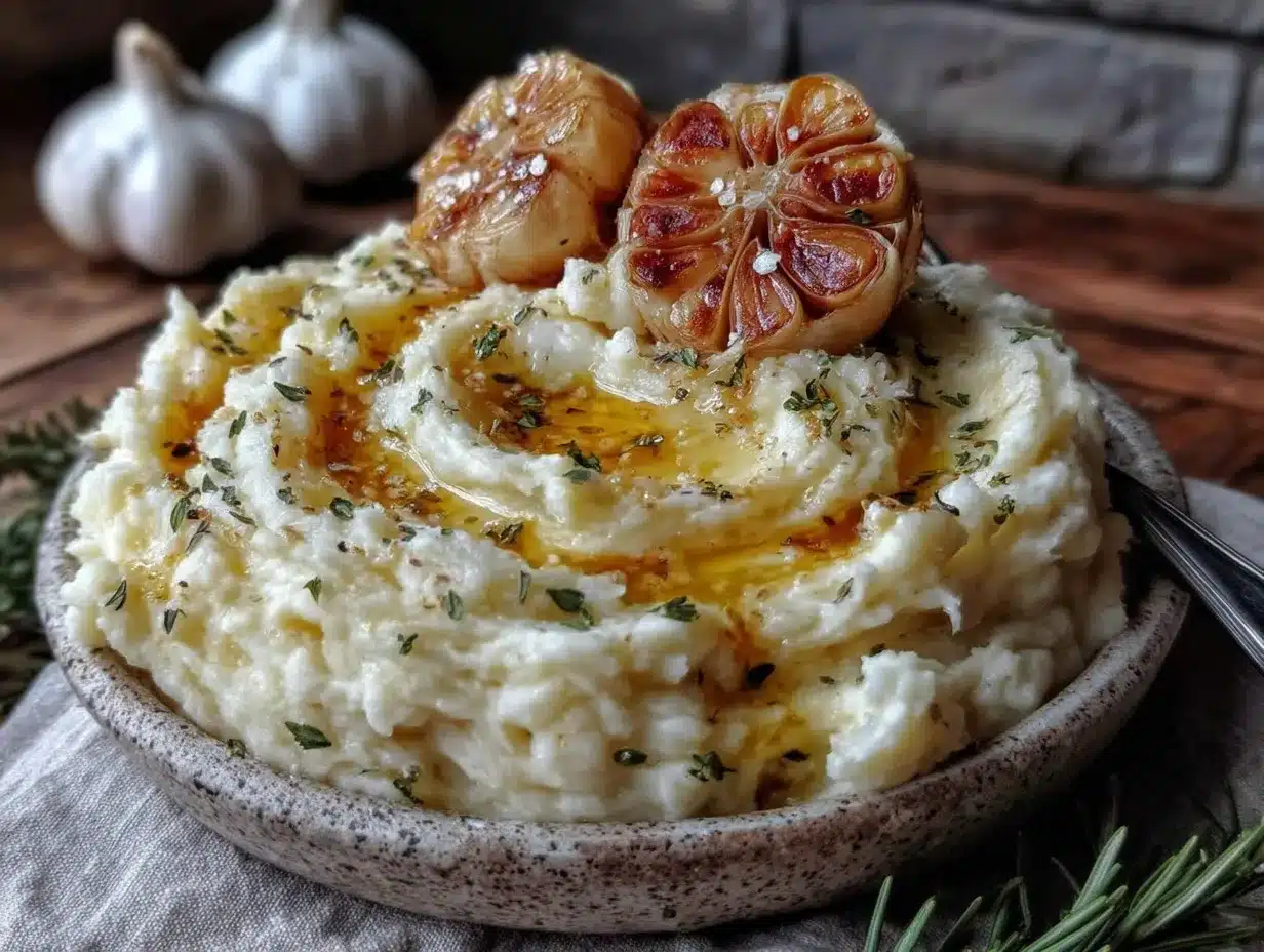 creamy roasted garlic mashed potatoes preparation steps