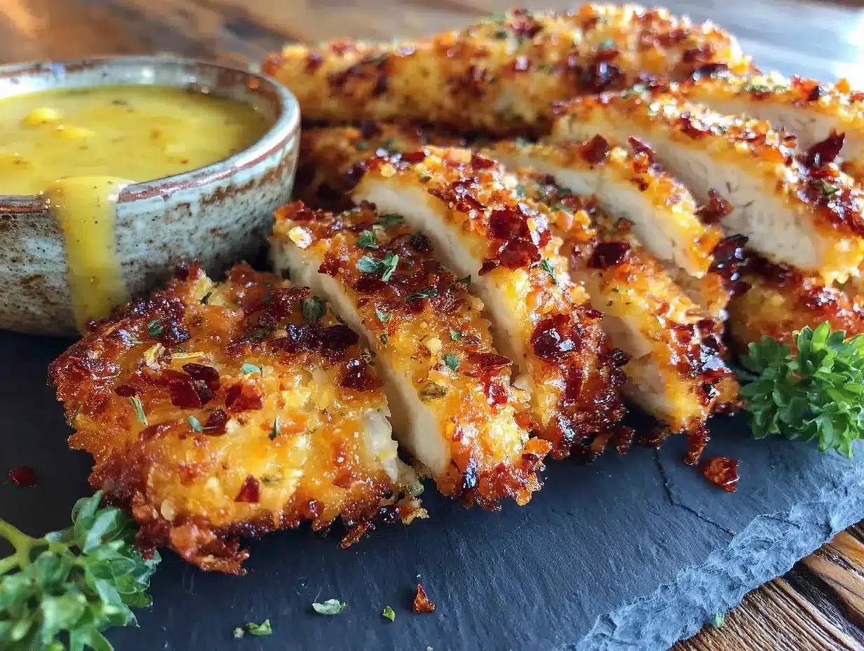 crispy baked chicken tenders with honey mustard preparation steps