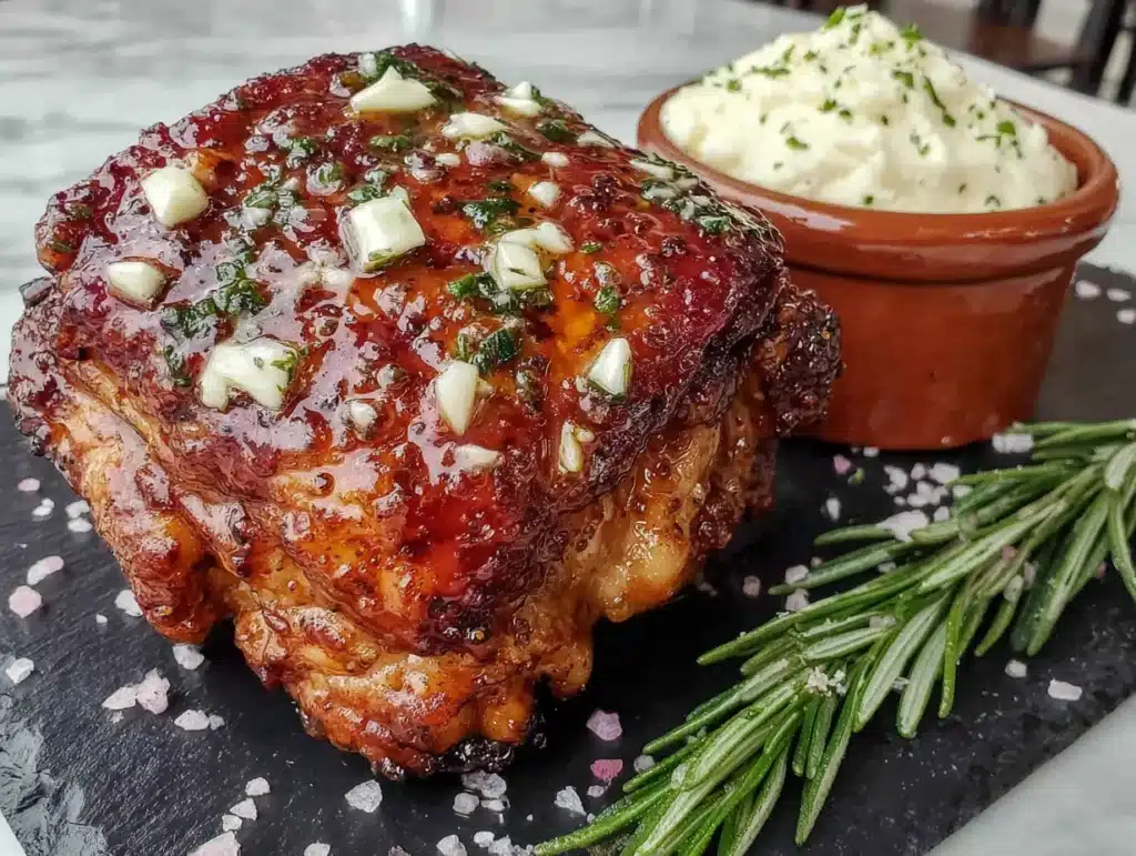 crispy baked chicken thighs - featured image