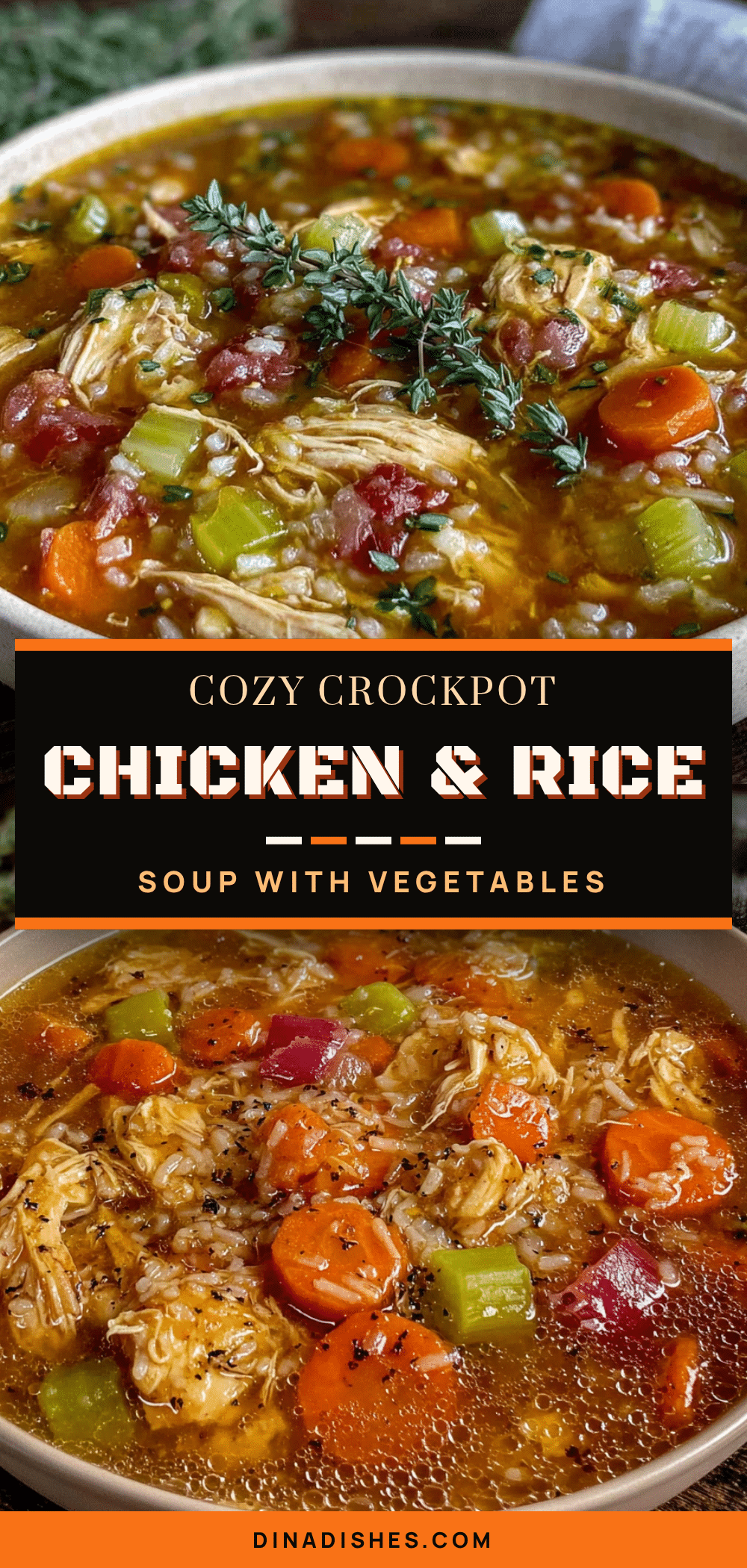 crockpot chicken and rice soup recipe