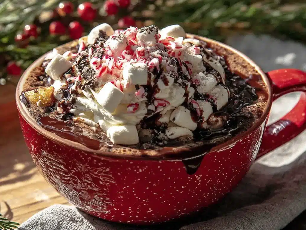 crockpot christmas hot chocolate bar - featured image