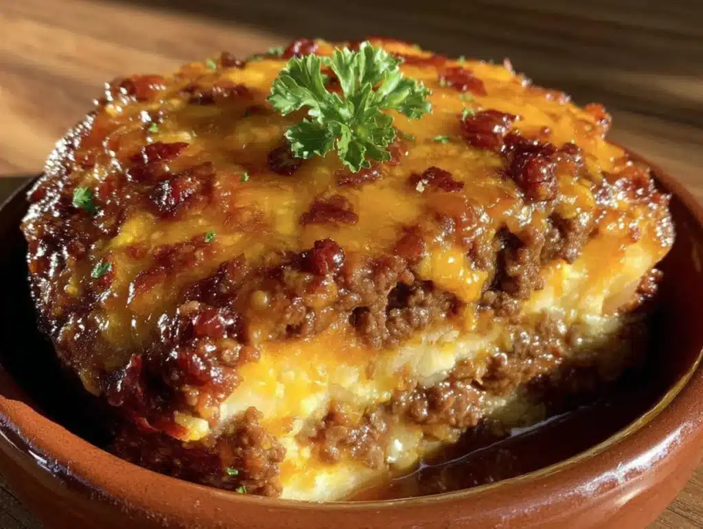 crockpot ground beef and potato casserole - featured image