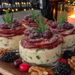 easy christmas charcuterie cups - featured image