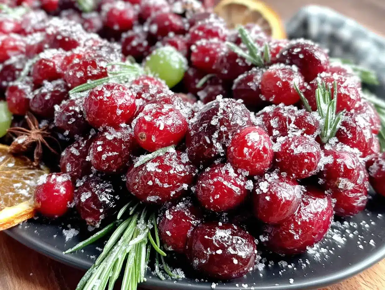 easy homemade sugared cranberry garland preparation steps