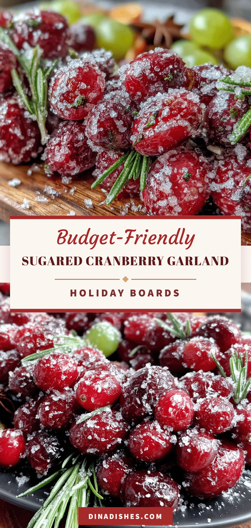 easy homemade sugared cranberry garland recipe