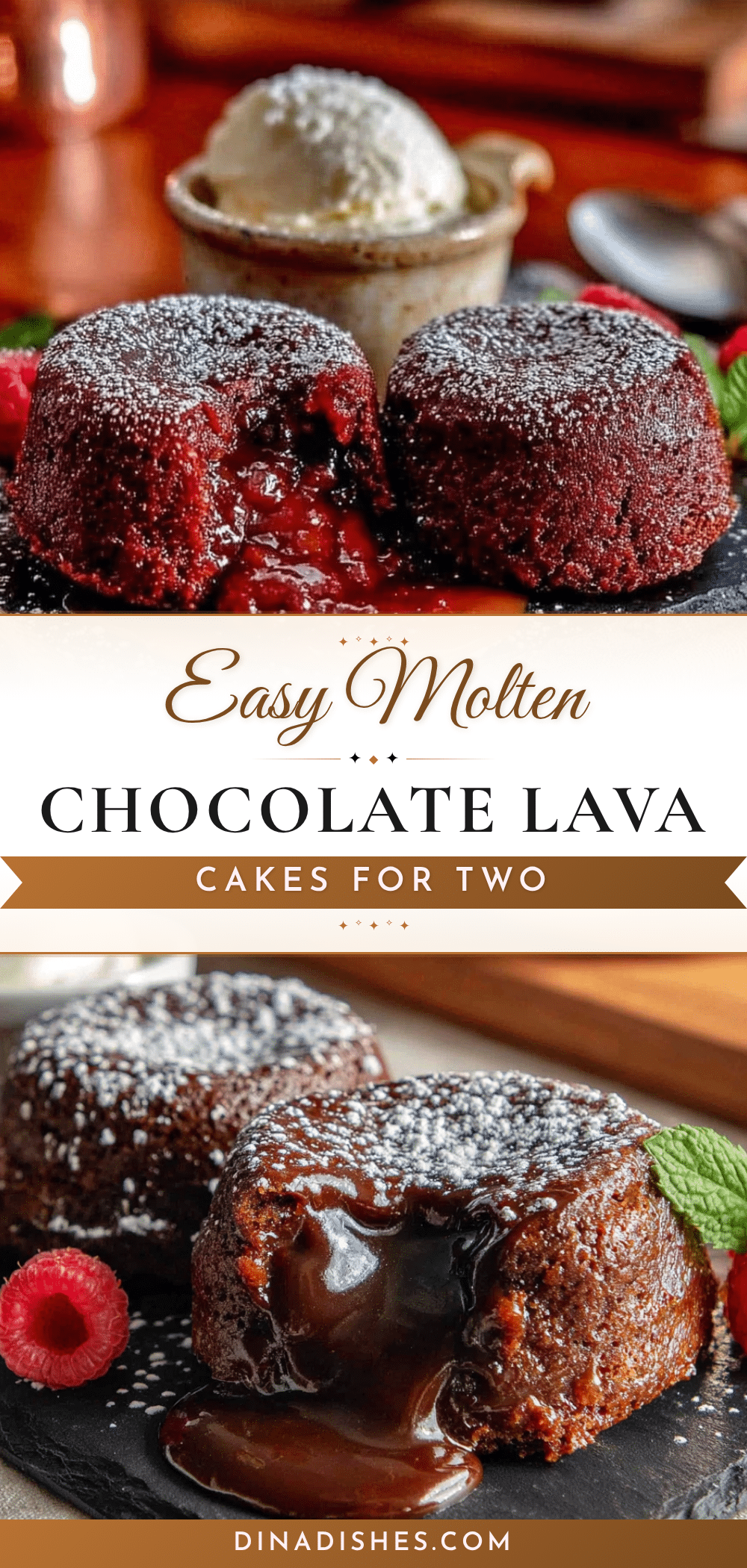 easy molten lava cakes for two recipe