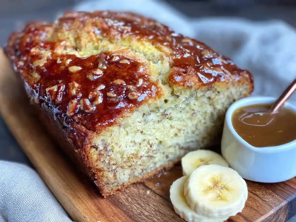 easy no-mixer banana bread with browned butter preparation steps