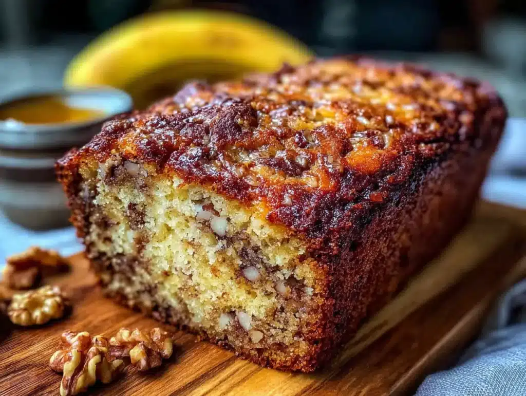 easy one-bowl banana nut bread - featured image