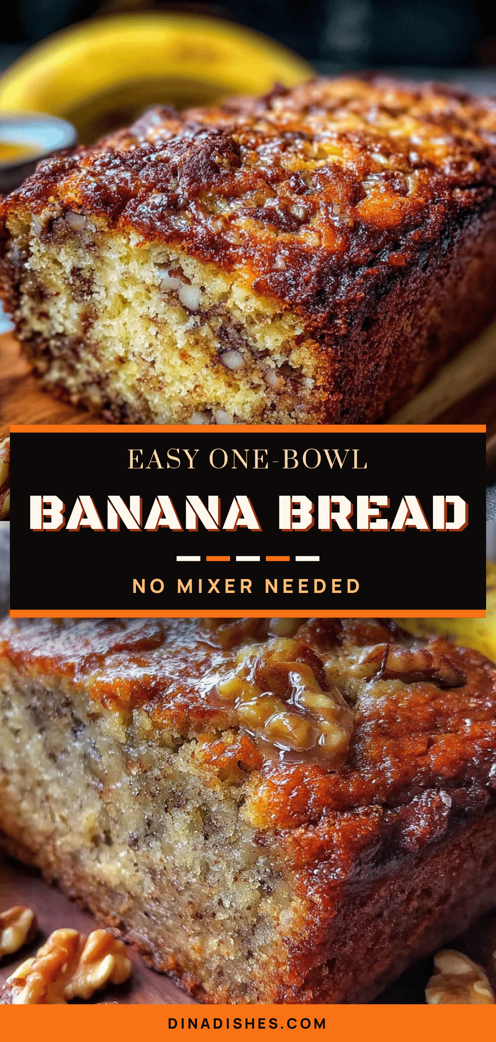 easy one-bowl banana nut bread recipe