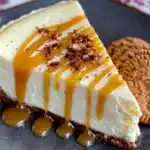 eggnog cheesecake with gingersnap crust - featured image