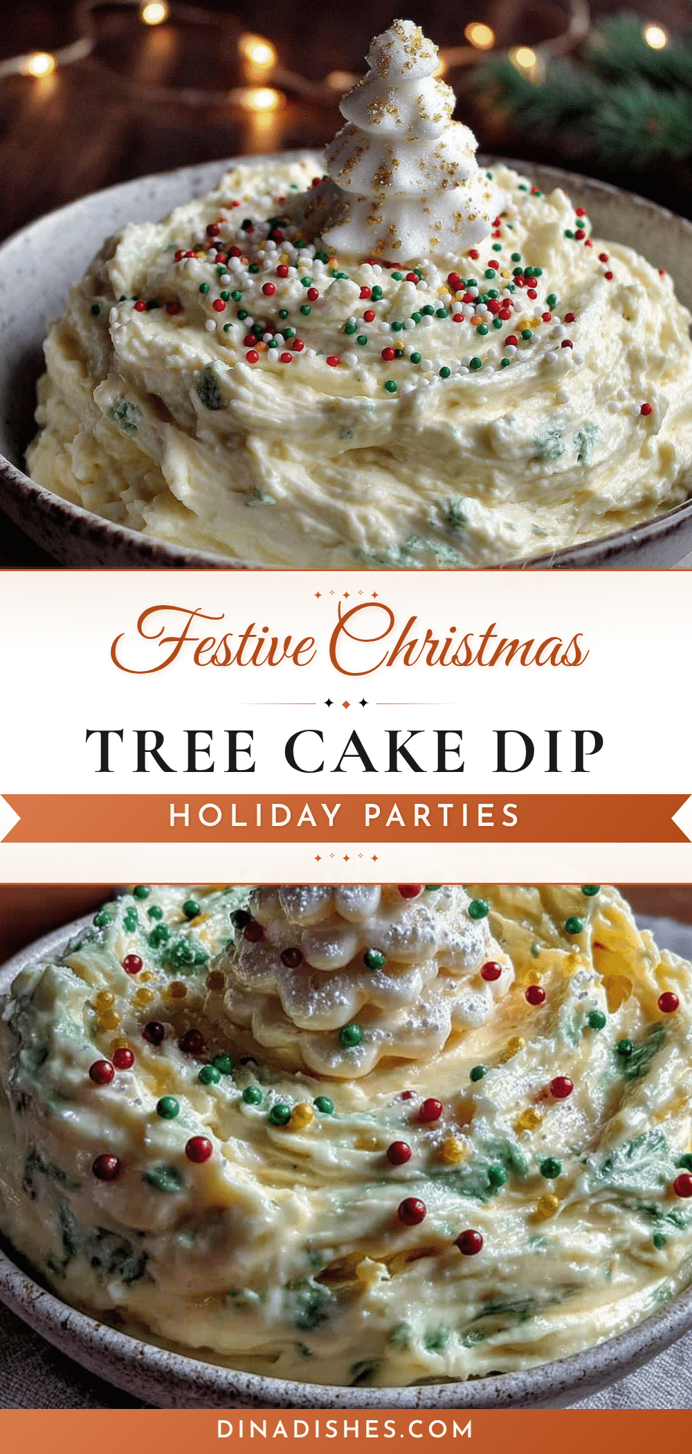 Festive Christmas Tree Cake Dip for Holiday Parties recipe