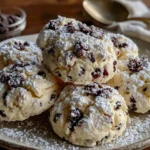 forgotten meringue cookies with chocolate chips - featured image