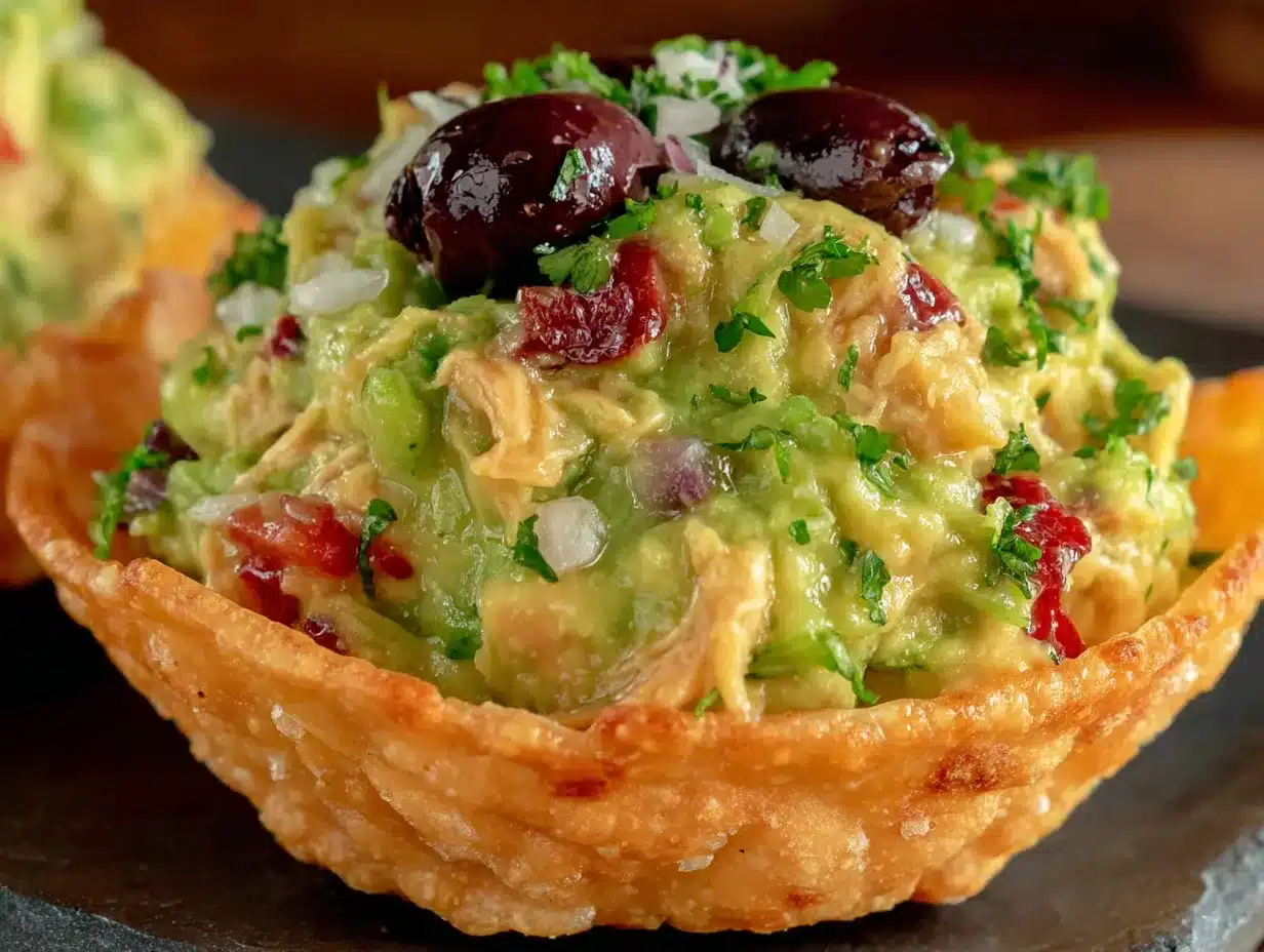 Frankenstein guacamole bites preparation steps