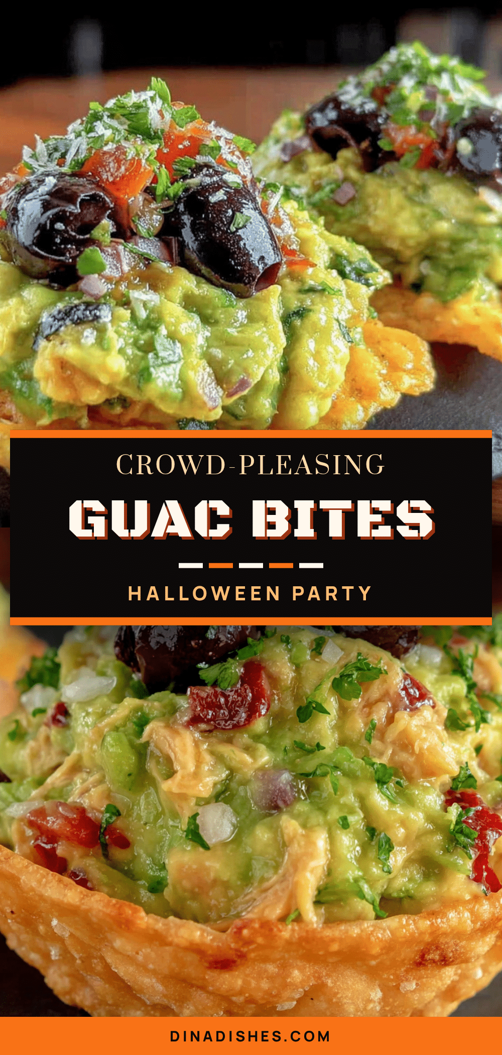 Frankenstein guacamole bites recipe