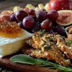 Friendsgiving charcuterie board with fall fruit - featured image