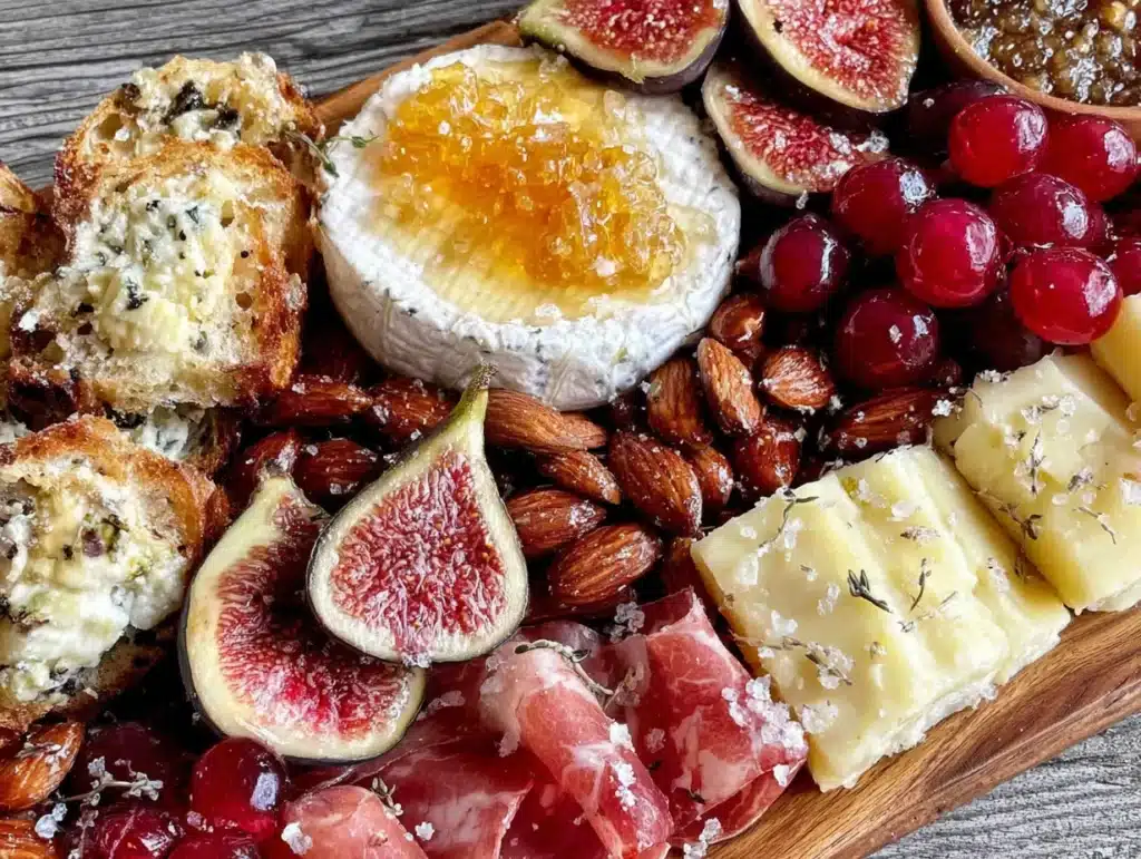 Friendsgiving charcuterie board with fall fruits - featured image
