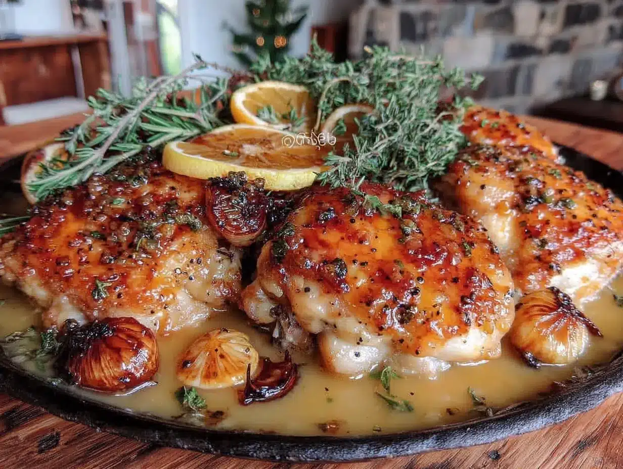 garlic butter chicken thighs preparation steps