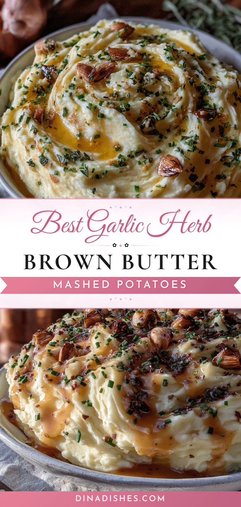 garlic herb brown butter mashed potatoes recipe