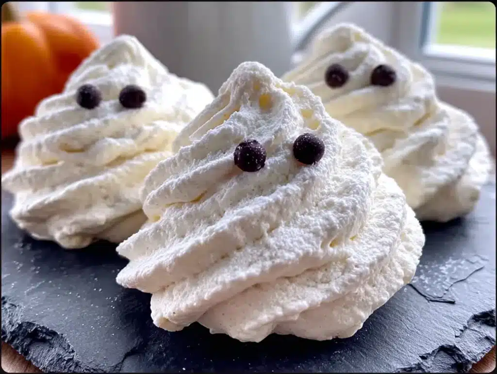 ghost meringue cookies - featured image
