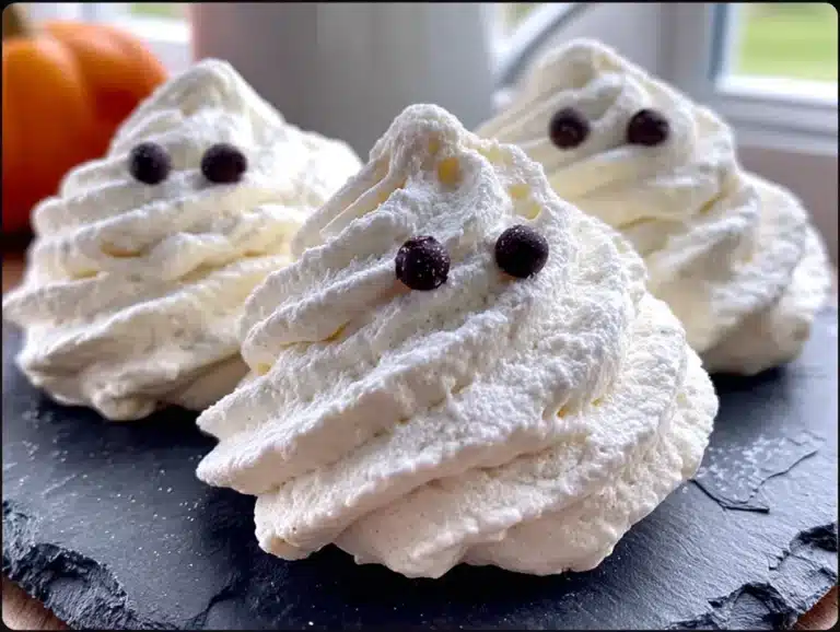 ghost meringue cookies - featured image