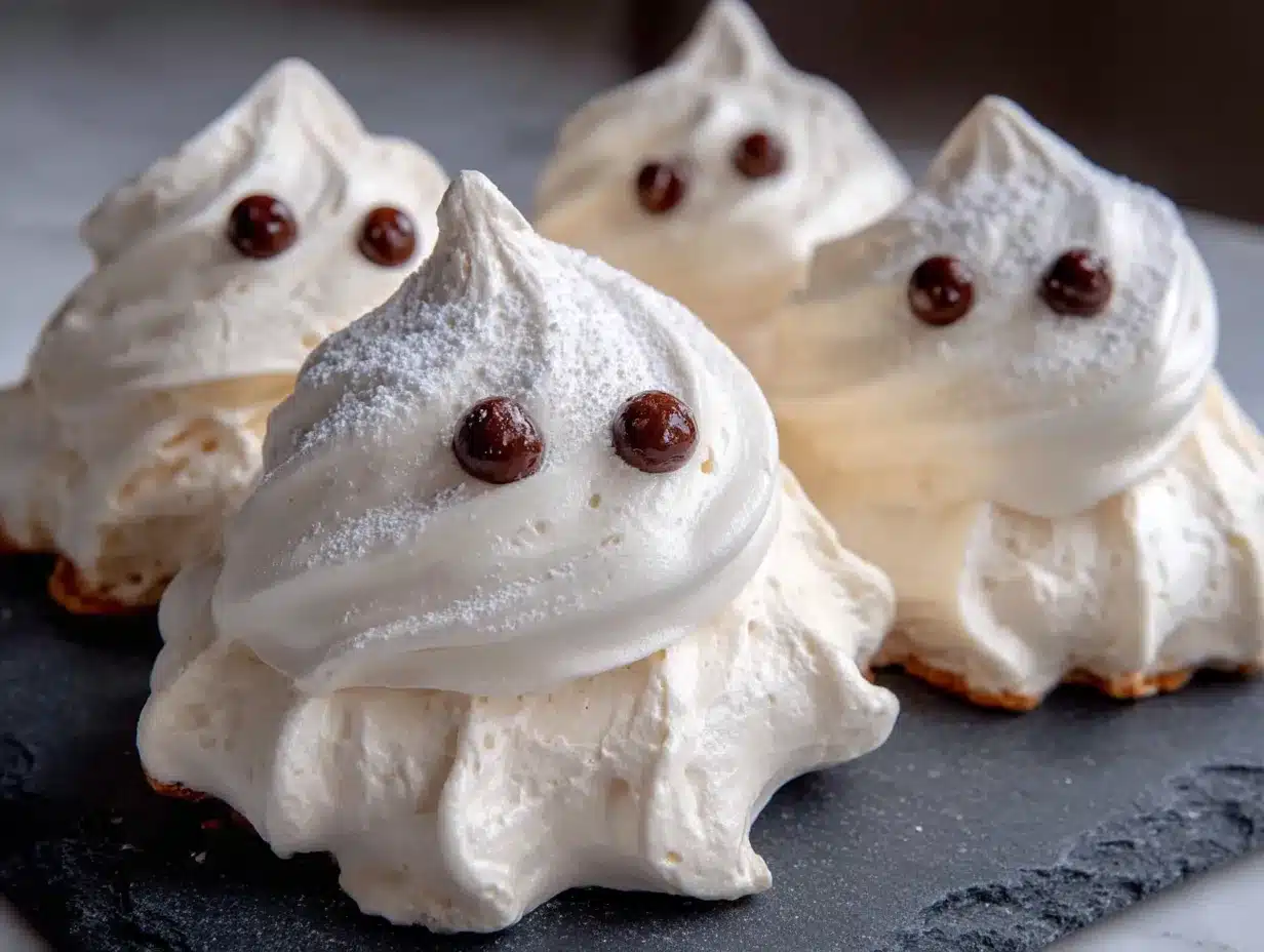 ghost meringue cookies preparation steps