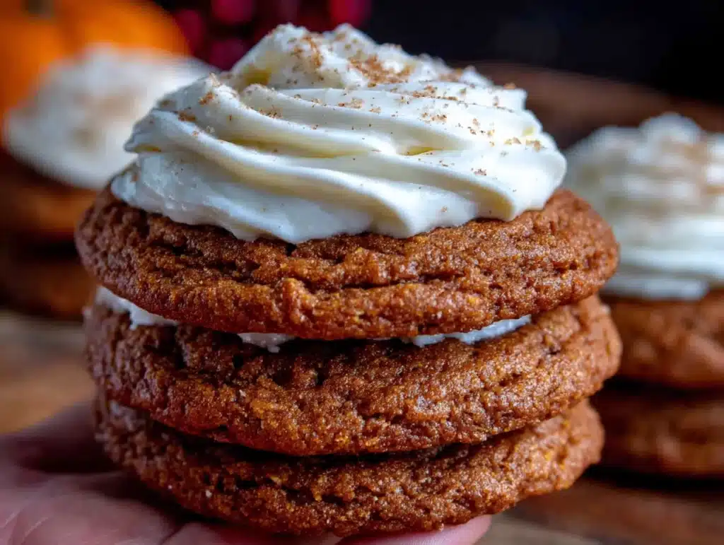 gingerbread cookies with cream cheese frosting - featured image