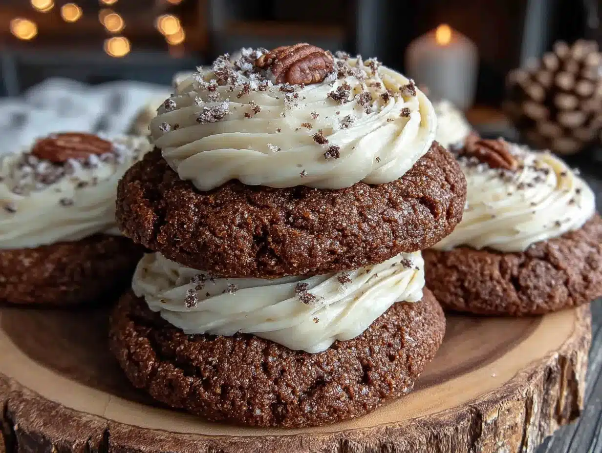 gingerbread cookies with cream cheese frosting preparation steps