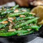 green bean and almond skillet - featured image