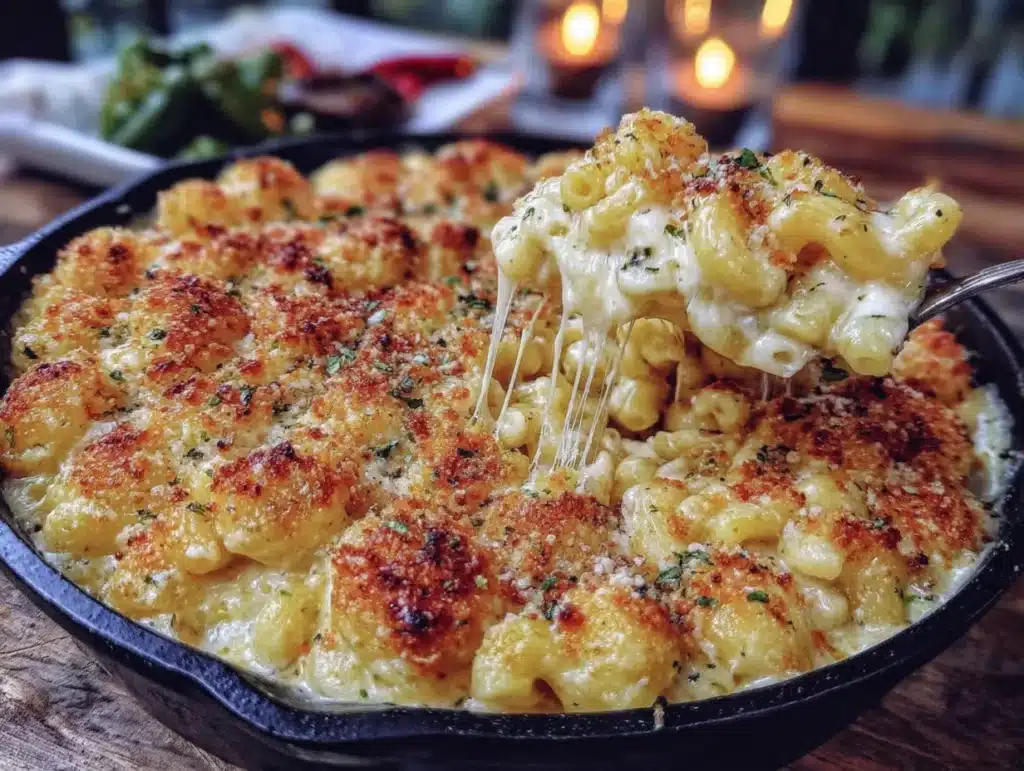 green chili mac and cheese - featured image