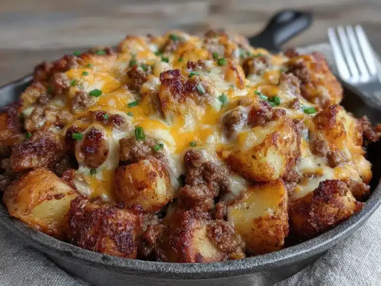 ground beef and potato skillet - featured image
