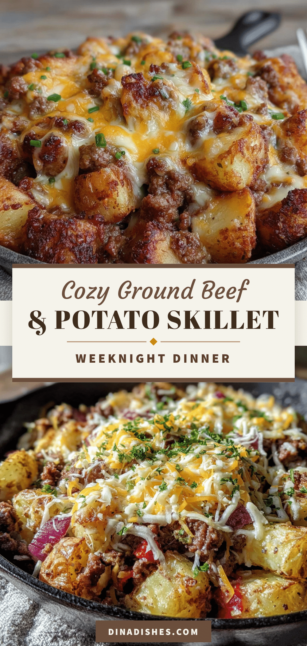 ground beef and potato skillet recipe