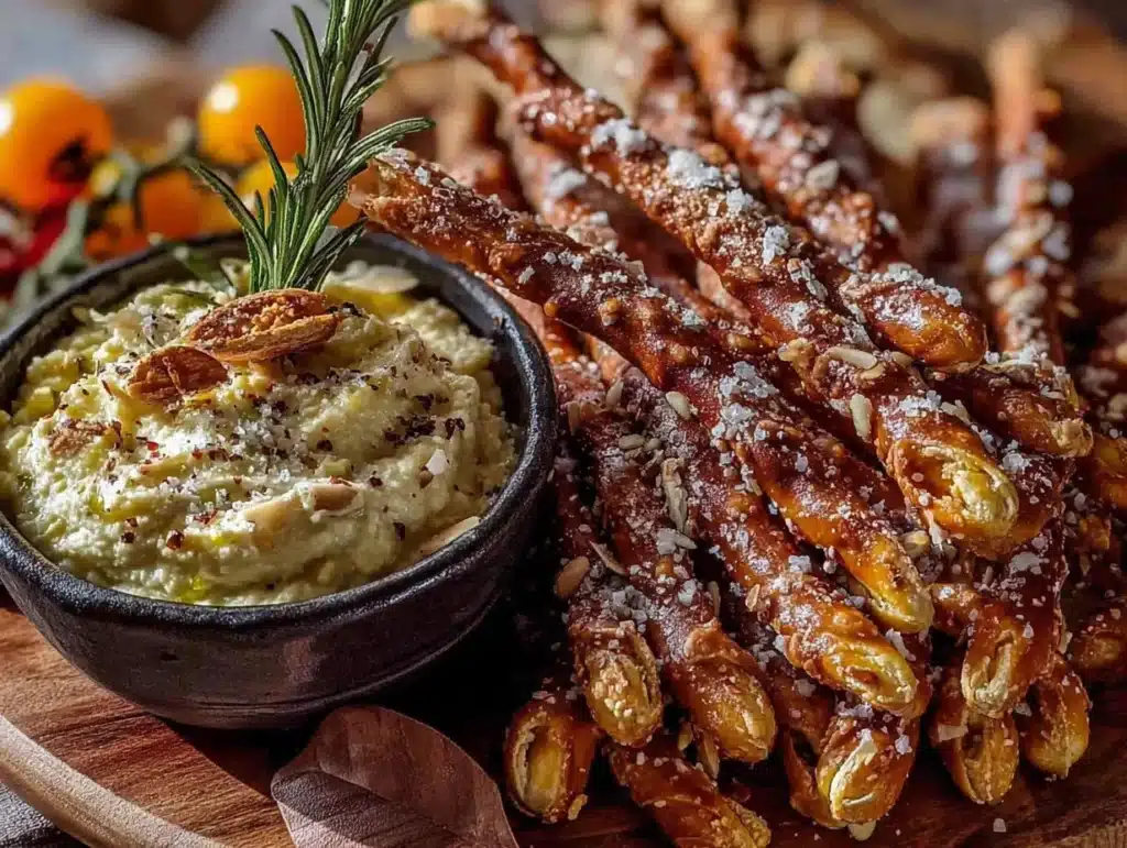 halloween witches finger pretzel dip board - featured image