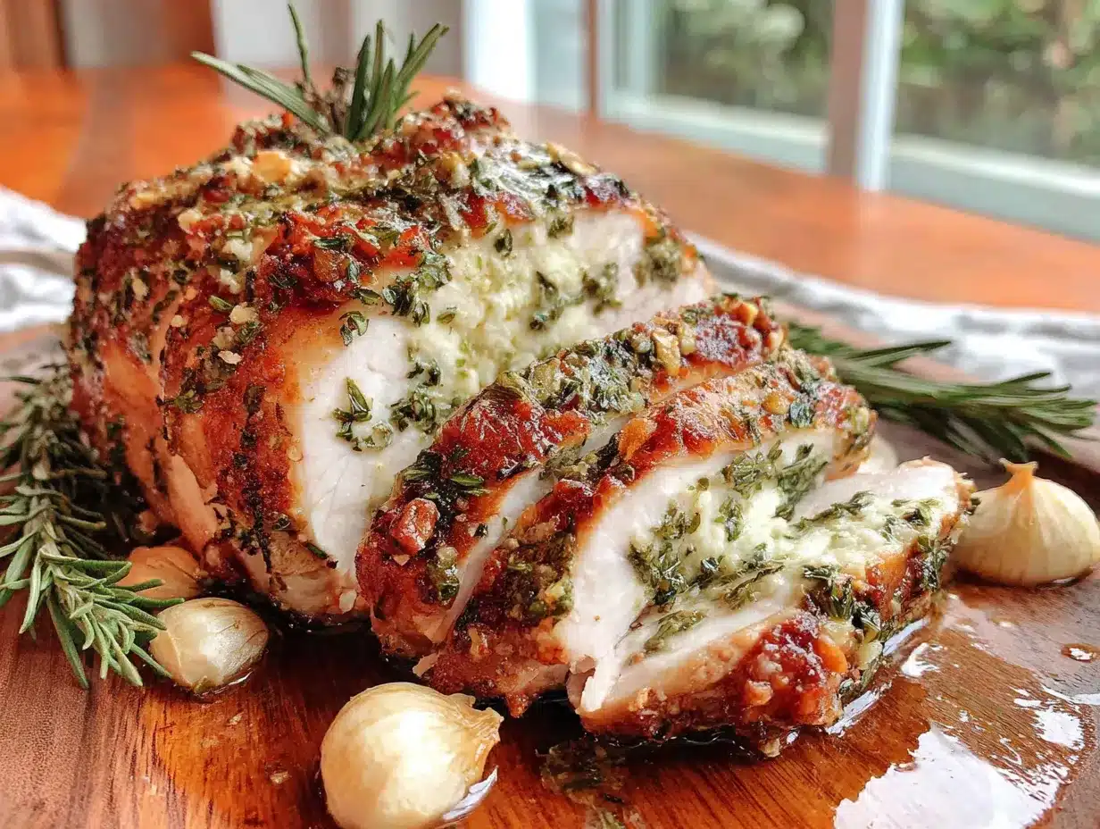 herb butter roasted turkey breast preparation steps