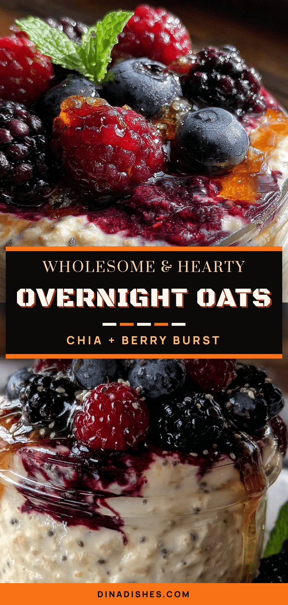 high fiber overnight oats with chia recipe